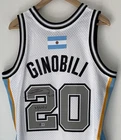 Manu Ginobili Signed Inscribed San Antonio Spurs Mitchell & Ness NBA Jersey BAS