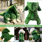 Dinosaur Body Hoodie Pet Costume Dog Or Cat Halloween Cosplay Hooded Sweatshirt