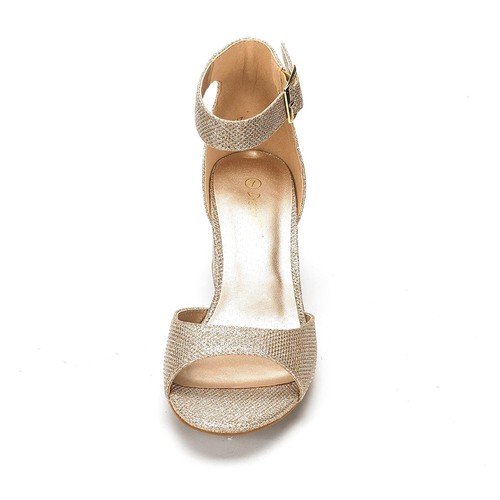 Women Ankle Strap Open Toe Low Chunky Block Heel Sandals Dress Wedding Sandals - Picture 33 of 77