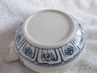 Vintage Asian Teapot with Blue Stenciling Flying Insects & foliage chinese — photo 10