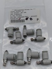 NEW SMC AS1201F-M3-04A Connector Speed Regulation Throttle Valve Lot of 8