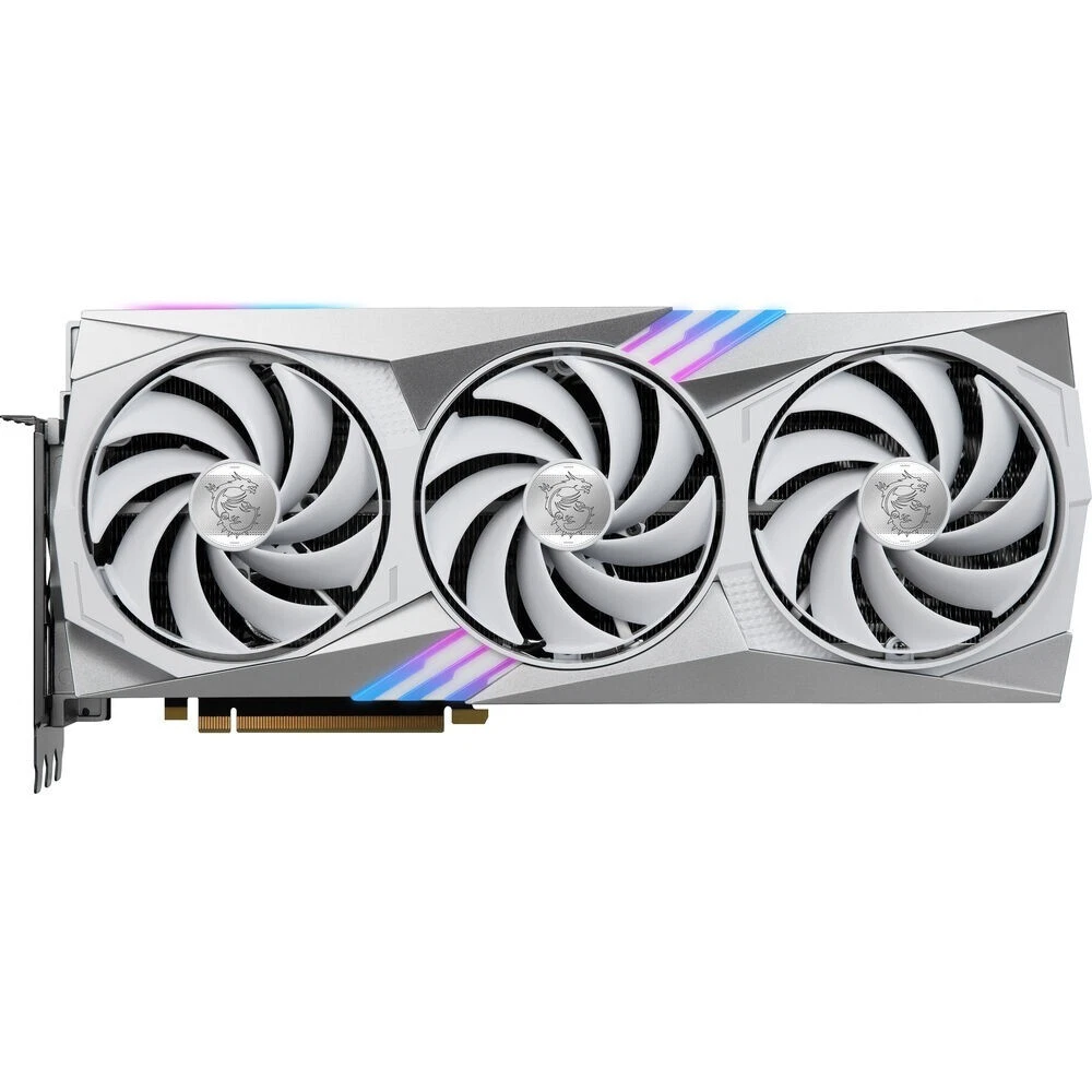 MSI NVIDIA GeForce RTX 4070 Ti Gaming X TRIO White 12GB GDDR6X Graphics Card