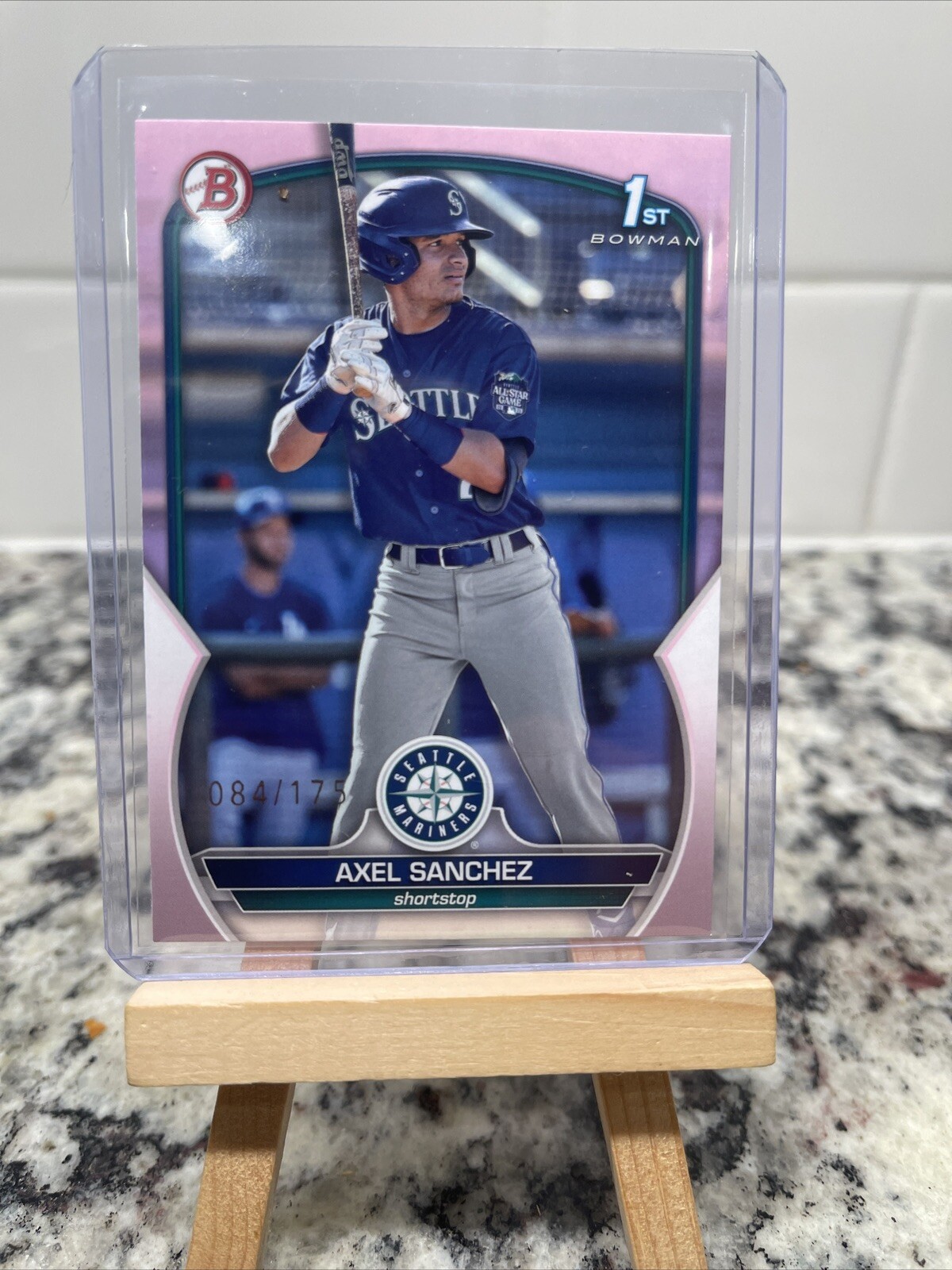 2023 Bowman Baseball 1st Edition Axel Sanchez BPPF-73 Pink /175 Mariners
