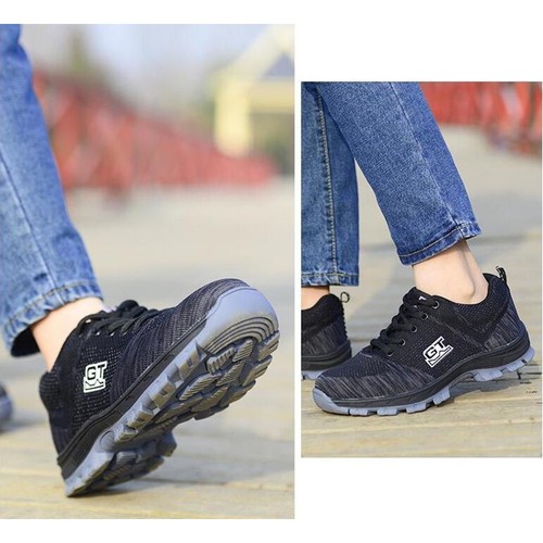 Men Safety Work Shoes Steel Toe Boots Outdoor Sneakers Hiking Climbing Sport S17 - Picture 19 of 32