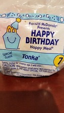 Mcdonalds happy meal toys Happy Birthday vintage 7 new in package