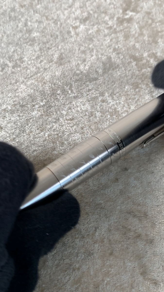 Dunhill Ballpoint Pen Limited Edition G.M.T GMT AD2000 Silver with