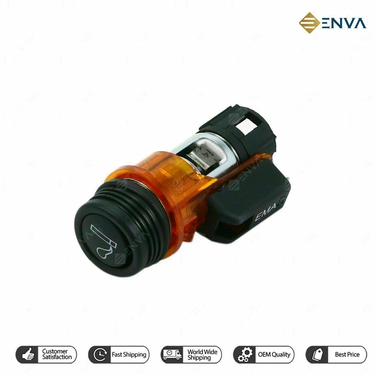 fiat cigarette lighter 12V Orange Cigarette Lighter & Power Socket for Fiat Doblo Grande Punto  Scudo