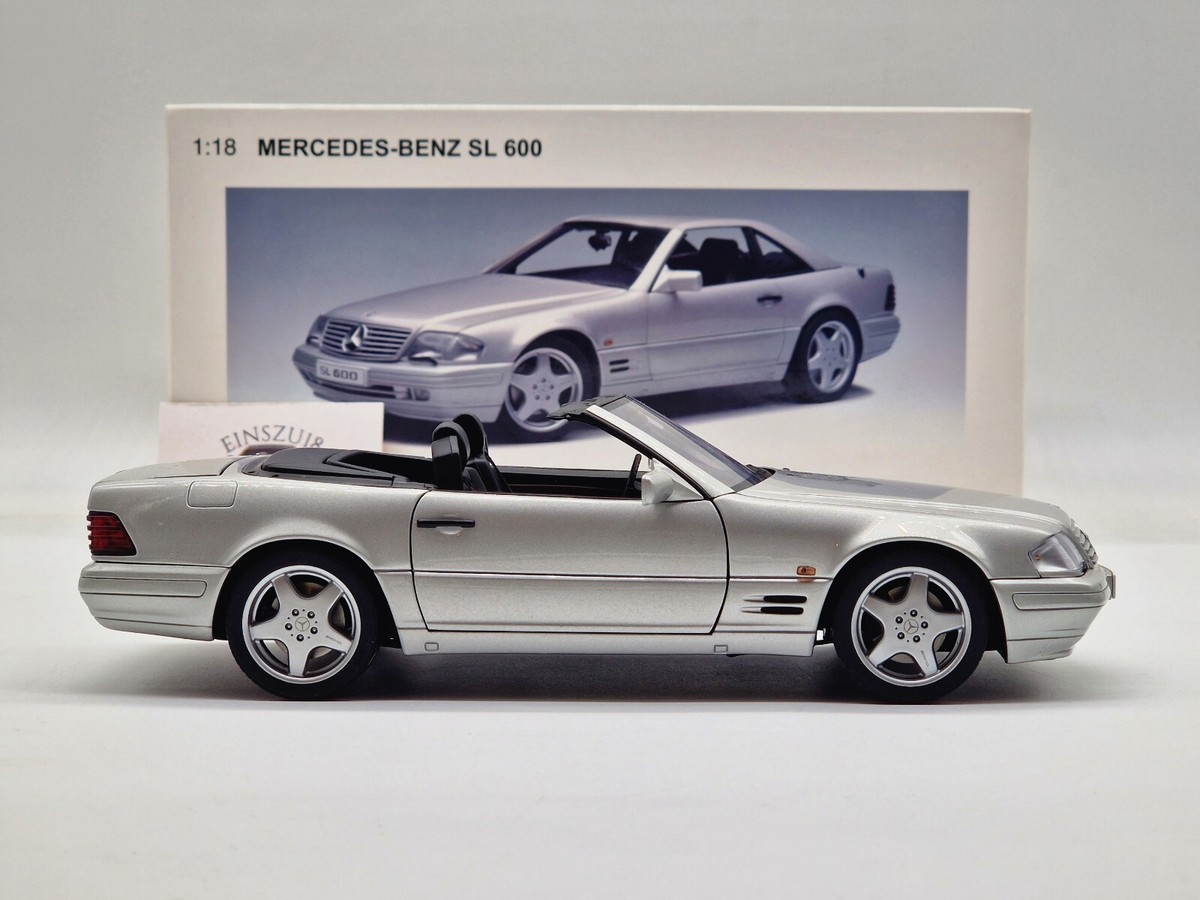 Mercedes-Benz SL600 R129 1997 Silver 1:18 AUTOart 76231