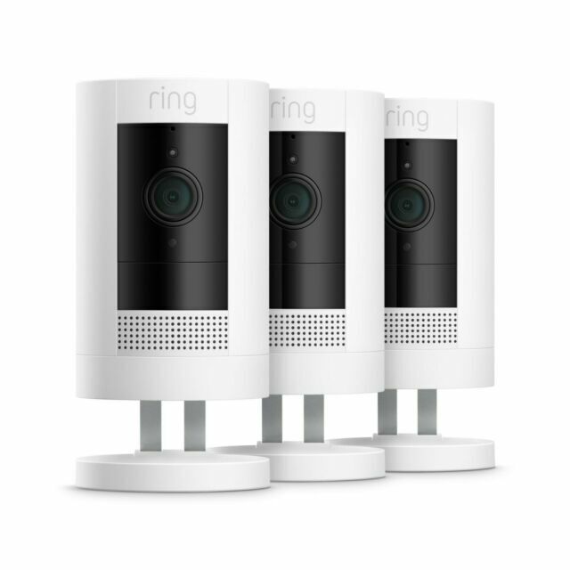 Ring Wireless Stick Up Indoor/Outdoor 1080p Security Camera - White