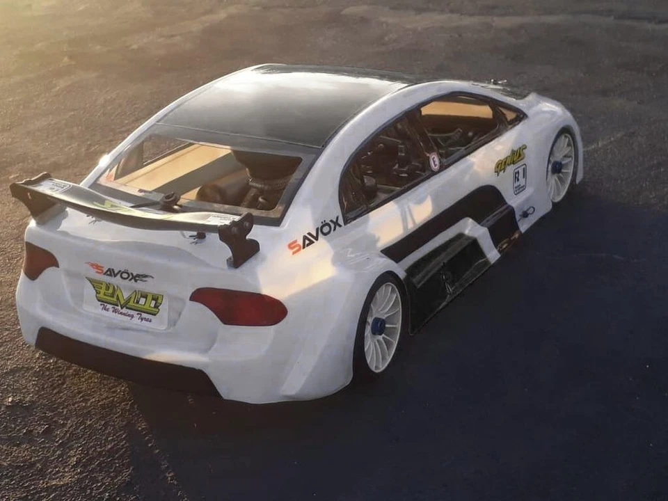 RC Body Sheel 1/5 Honda New Civic for FG 530mm Wheelbase 1.5mm Thk Clear - Image 2 of 2