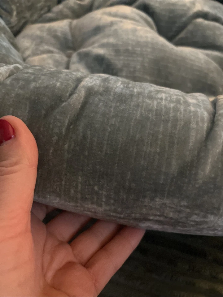 Bowsers Polvo Mascota Verde Microterciopelo Donut Reforzado Anidación Cama para Perros XS Foto 3 de 4