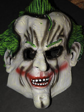 The Joker Mask Halloween Arkham Asylum Batman Costume Rubies Large