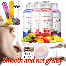 Edible Fruit Flavor Lubricant Gel Oral Sex Lube Sexual Mild Massage Oil Adult
