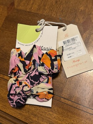 Maaji Loungewear Hair Band Tie Scrunchy Accessory Bag Tie Beachley Box NWT