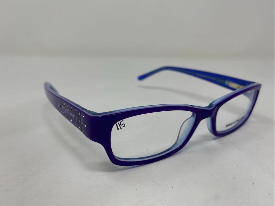 Marco de gafas de borde completo azul/púrpura Skechers SE 1526 BLPUR 47-15-130 IX72 Foto 3 de 4