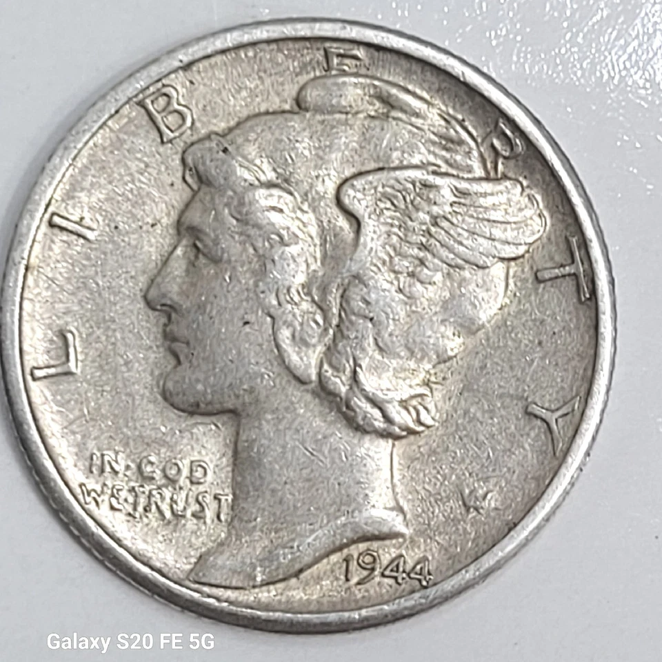 1944D Mercury Dime Double Die Obverse/Reverse. - Image 3 of 4