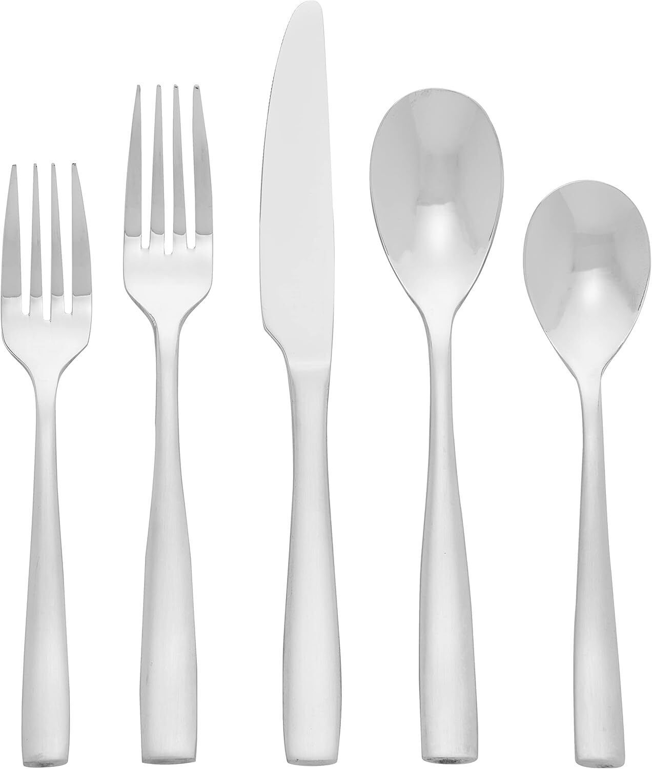 Delano Satin 20-Piece Stainless Steel Flatware Set, Service for 4