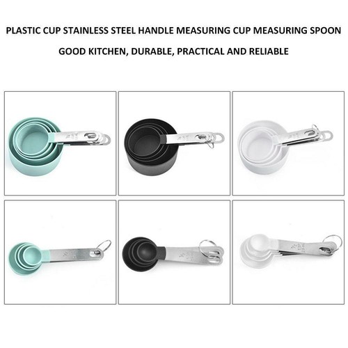 4pcs Measuring Spoons Cups Steel Baking Flour Scoop Cooking Tools Set - Picture 6 of 13