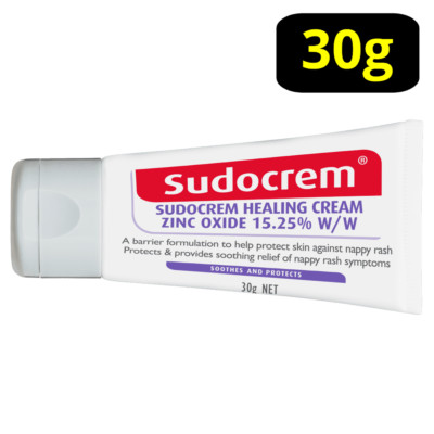 Sudocrem Healing Cream 30g Tube Nappy Rash & Skin Irritations Zinc