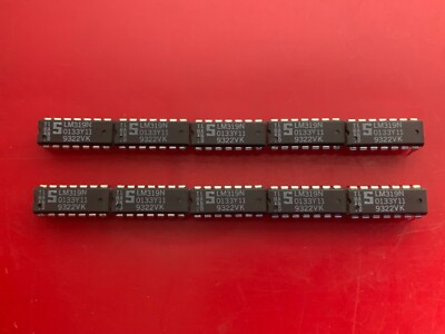 10x LM319N SIGNETICS IC COMPARATOR 2 GEN PUR 14 PIN DIP