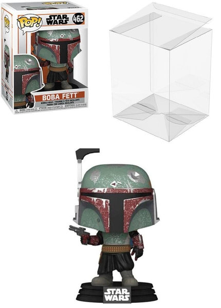 Funko 54524 Pop Star Wars: Mandalorian- Boba Fett Mit Case GebüNdelt Mit Popbox-image