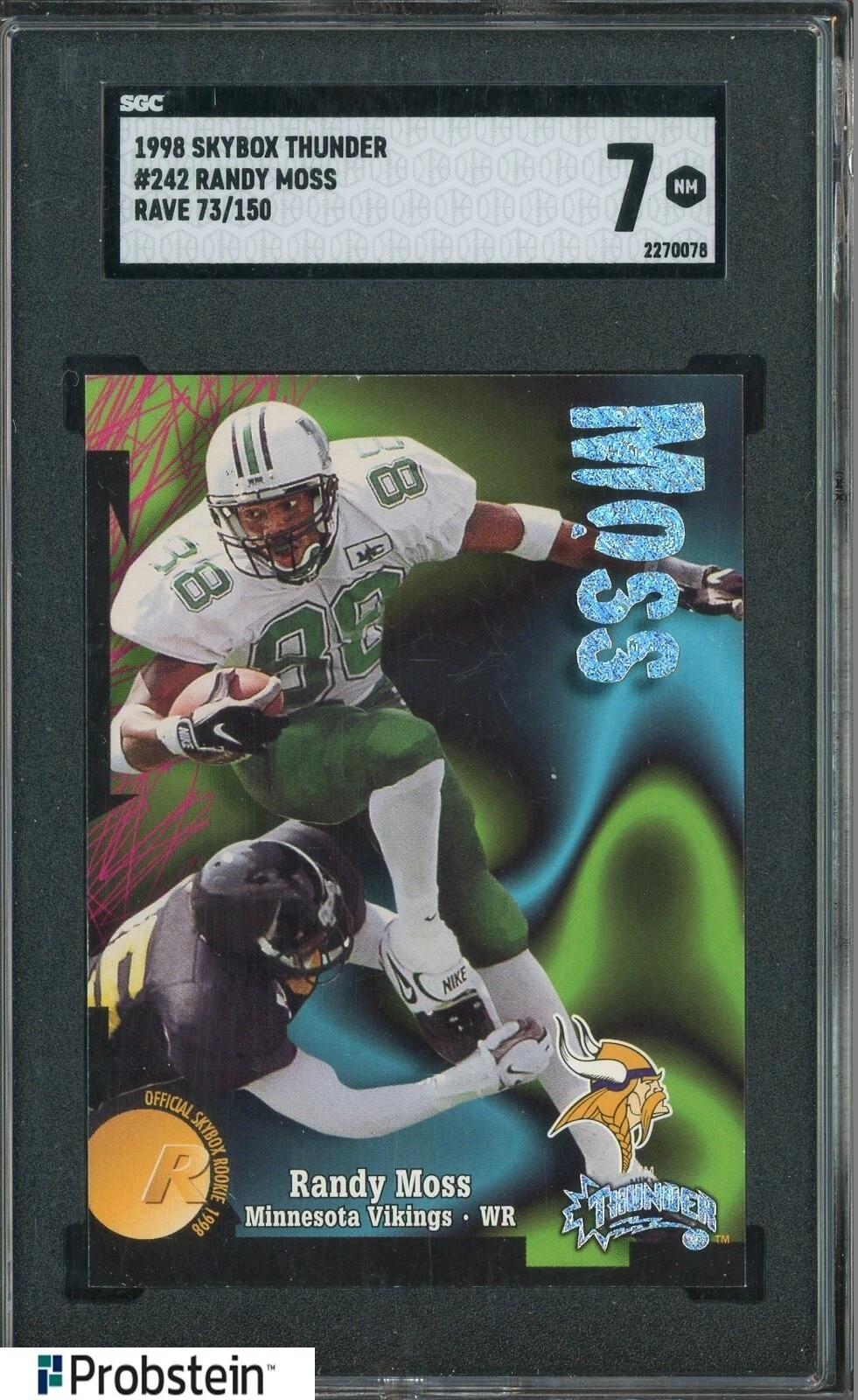 Randy Moss Skybox Thunder #242 Rave