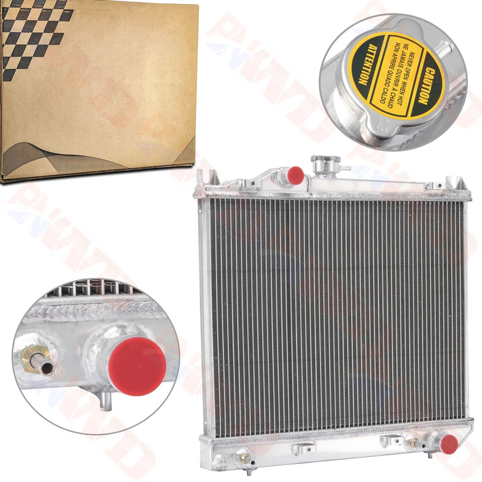 2 Row Aluminum Radiator For 1994 1987-1999 Dodge Dakota 2.2L 2.5L 3.9L - Image 2 of 4