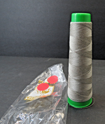 Japanese SS Spun Sewing Thread Gray #60(60/3) Z 200 Meters Poly/Acrylic NOS