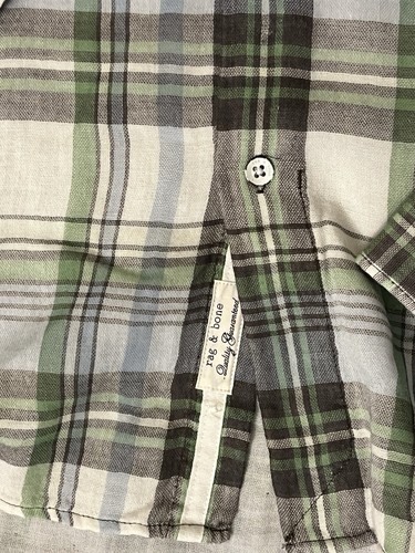 RAG & BONE FIT 3 KARIERTES HEMD GR XL LANGARM HEMD ZUM KNÖPFEN - Bild 5 von 8