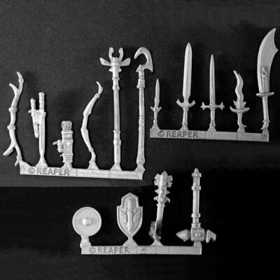 Reaper Warlord 14522 Söldner Waffen Pack Basisausrüstung Schild Magic Item