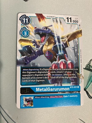 MetalGarurumon BT5-031 R Digimon CCG | Battle of Omni NM