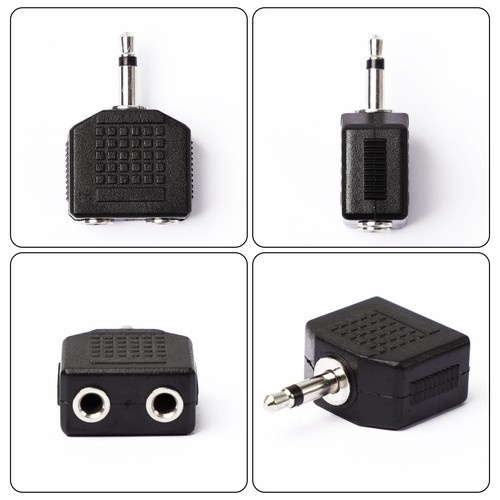 3.5mm Male Connector to 2 x 3.5mm Female Headphone Mono Audio Splitters 6 Pcs - Picture 4 of 6