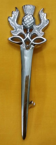 Scottish Kilt Pin Various Design Chrome/Highland Kilt Pins Metal 4''/Pin Brooch - Picture 15 of 36