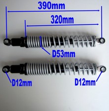 amortisseurs trial gris long 390mm pour honda 125 200 250 TL TLR 200tl 200tlr