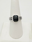 David Yurman Wheaton Ring 10mmx8 Black Onyx and Diamonds Size 7 — photo 1