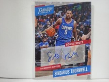 2017 Panini Prestige Bonus Shots Signatures Sindarius Thornwell Rookie Auto RC
