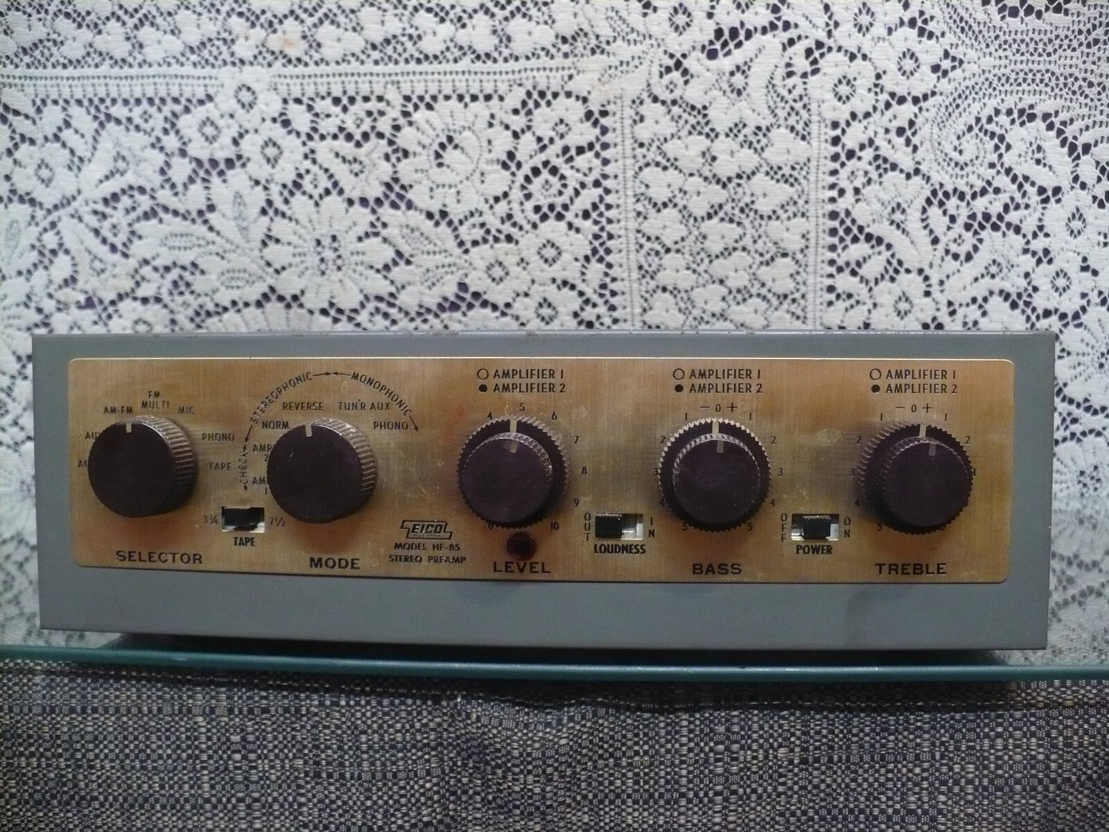 EICO HF85 tube stereo preamplifier vintage preamp eBay