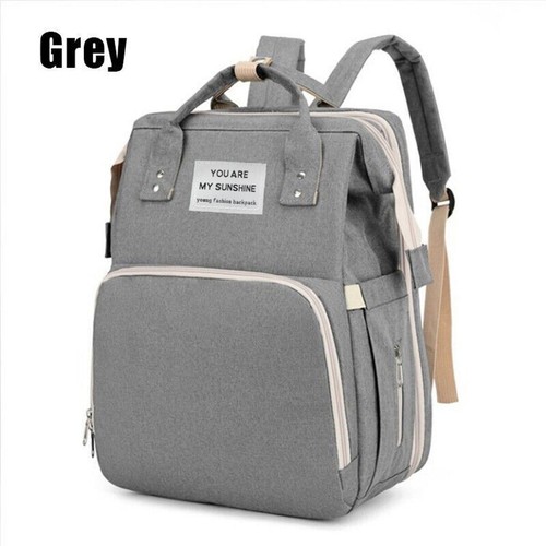 Foldable Large Mummy Bag Baby Bed Backpack Maternity Nappy Diaper Milk AU STOCK - Picture 12 of 18