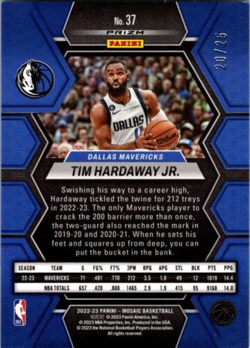 2022-23 Panini Mosaic #37 Tim Hardaway Jr. Bianco #/25 - Foto 2 di 2