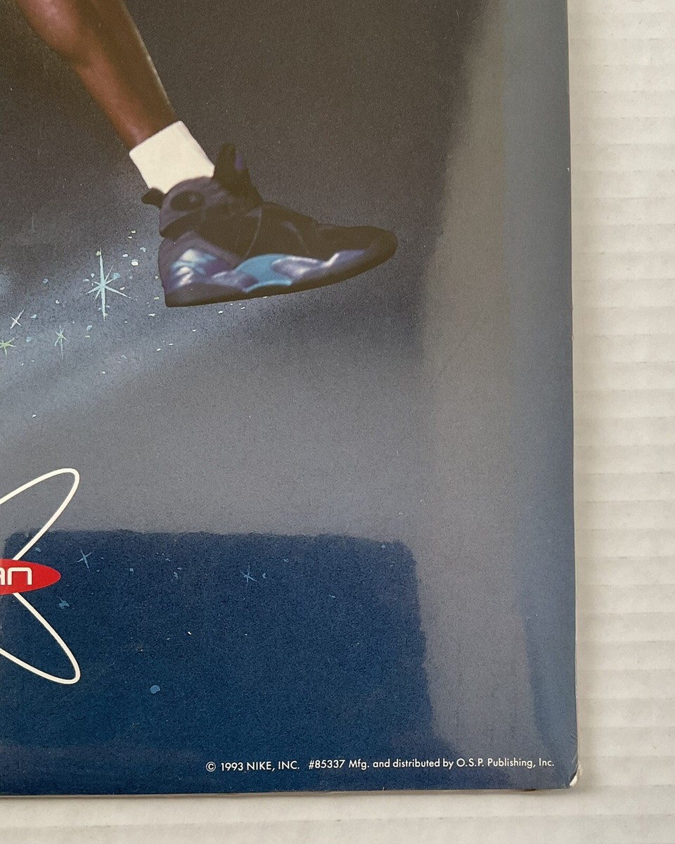 Vintage Michael Jordan AEROSPACE Poster (1993) Nike Stored In