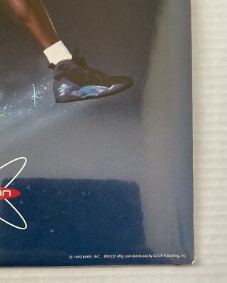 Vintage Michael Jordan AEROSPACE Poster (1993) Nike Stored In
