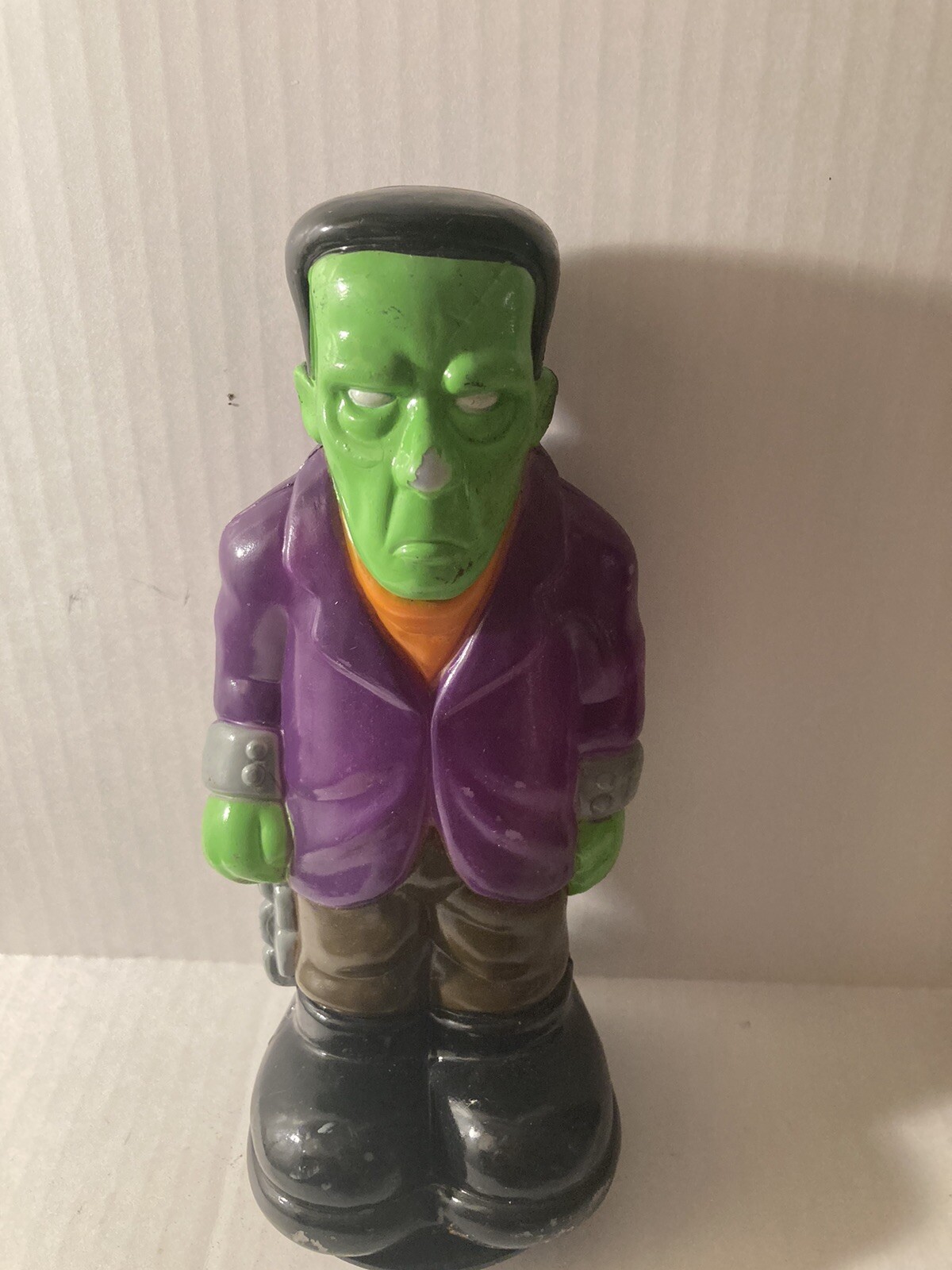 Vintage General Foam Frankenstein Halloween Blow Mold Light Topper 9