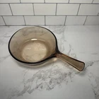 Pyrex Corning Vision Ware AMBER Brown Glass .5 L Sauce Pan Pot - No Lid