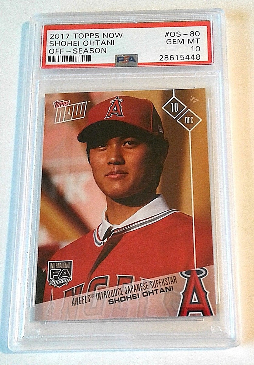 2017 TOPPS NOW SHOHEI OHTANI PSA 10 #OS-80 1ST ROOKIE | eBay