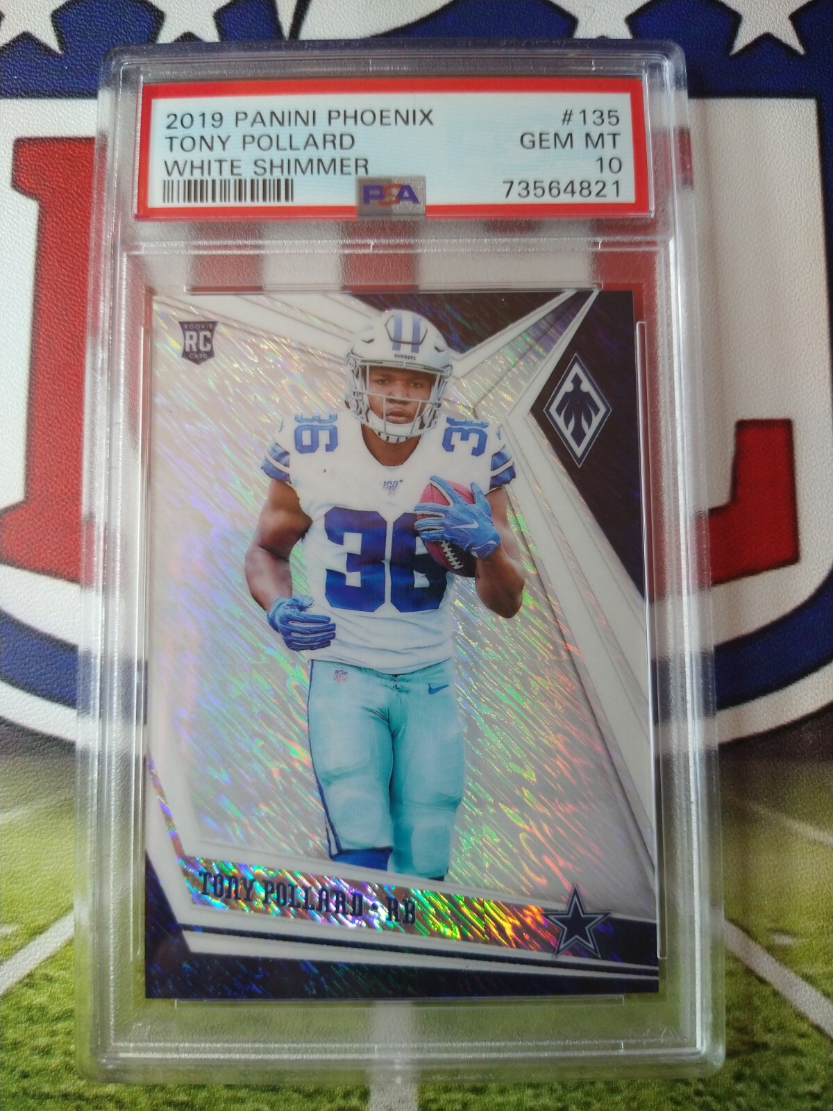 Tony Pollard Panini Phoenix #135 White Shimmer