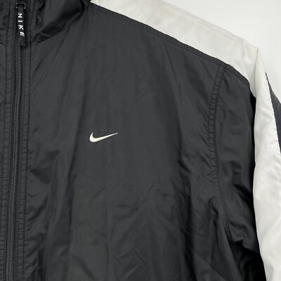 Vintage 90's Nike Full Zip Quilt Lined Windbreaker Jacket Mens Sz