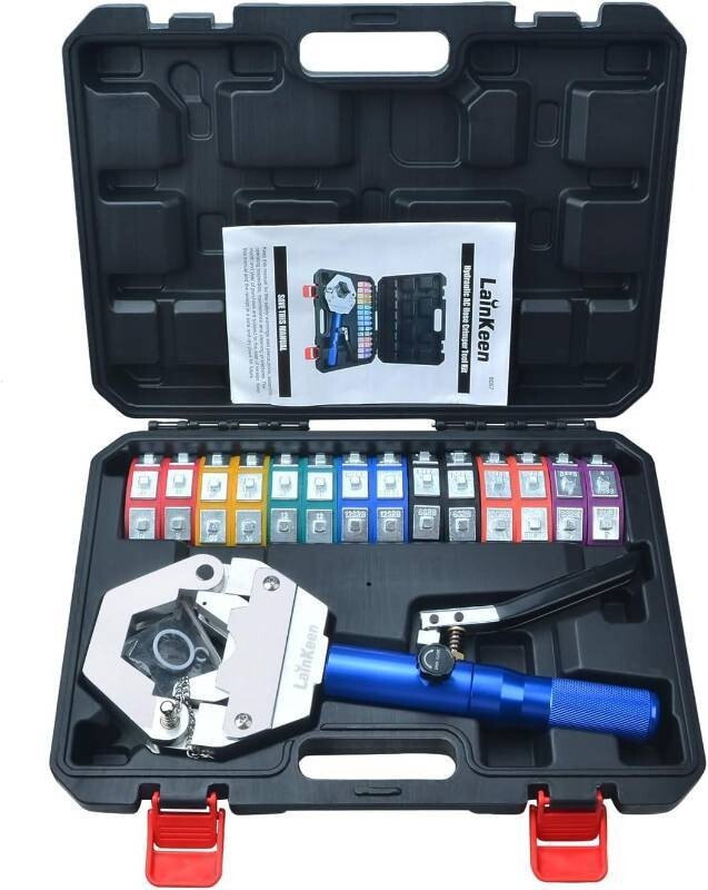Hydraulic Crimper A/C Set IG-71500 A/C Hose Crimper Hydraulic A/C Crimping Tool