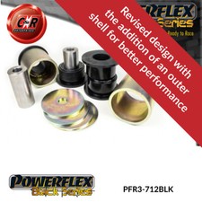 Powerflex Black Hinten Unten Arm Buchsen für Audi A8 D4 (10-17) PFR3-712BLK