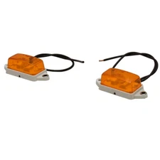 Wesbar Boat Trailer Lights 7435 | Side Marker Clearance Amber (Pair)