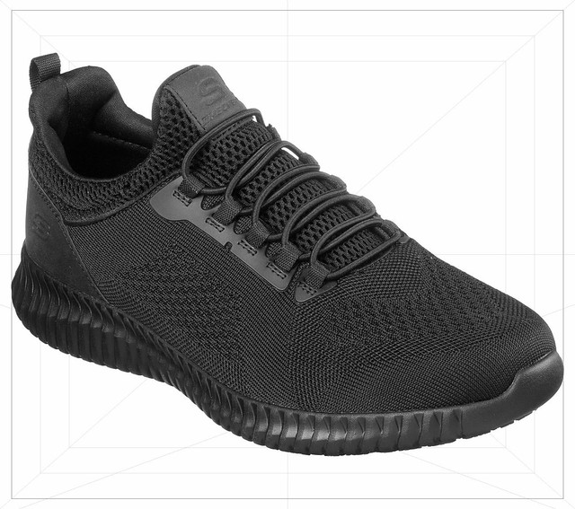 Skechers 77188 Men's Work Relaxed Fit Cessnock SR Black | eBay